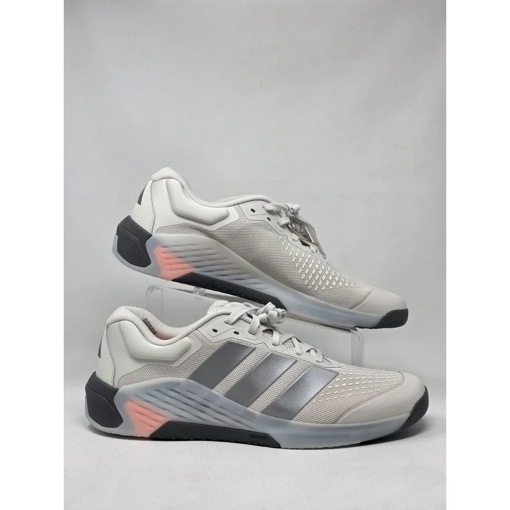 adidas DROPSET 4 Mens Size 12.5 Training JR4678 Orbit Grey Iron Metallic Orange